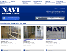 Tablet Screenshot of navipropiedades.com